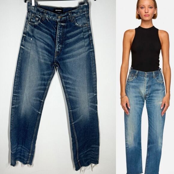 EB Denim 27 OG Reinvented Reclaimed Distressed Denim Jeans - Picture 1 of 12